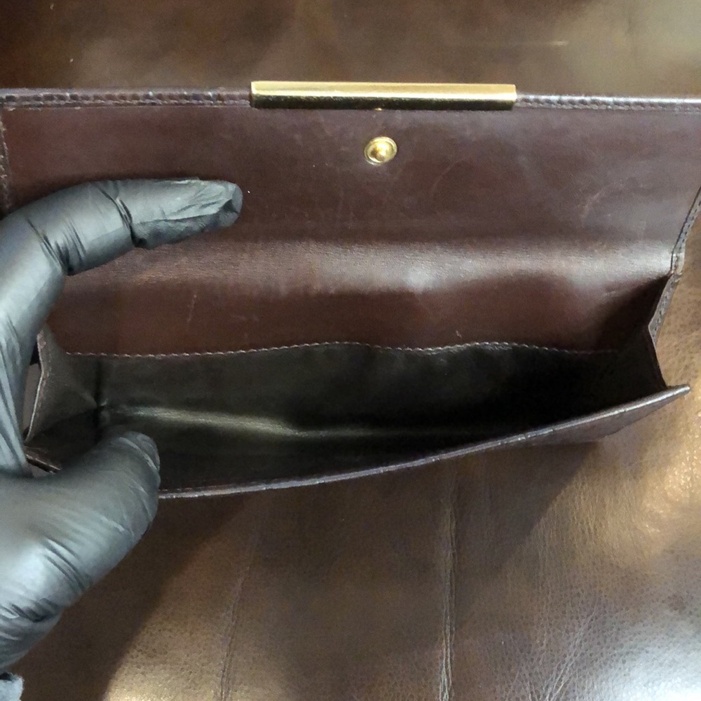 GUCCI GG Guccissima Brown Lambskin Continental Bifold Wallet with Coin Section - Picture 9 of 16